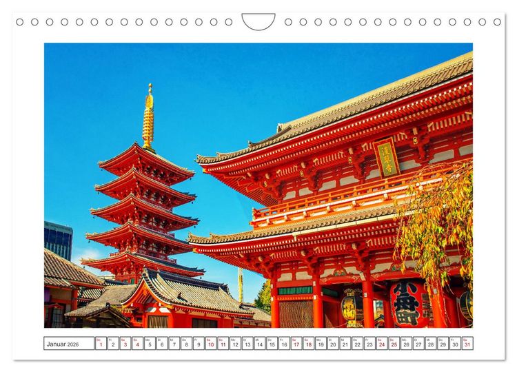 Produktbild: Tokio - Tradition und Moderne (Wandkalender 2026 DIN A4 quer), CALVENDO Monatskalender