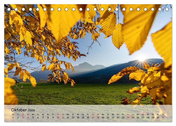 Produktbild: Unser Berchtesgadener Land (Tischkalender 2026 DIN A5 quer), CALVENDO Monatskalender