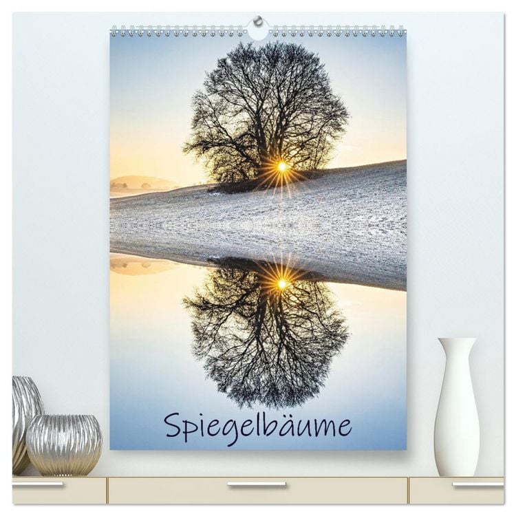 Produktbild: Spiegelb&auml;ume (hochwertiger Premium Wandkalender 2026 DIN A2 hoch), Kunstdruck in Hochglanz