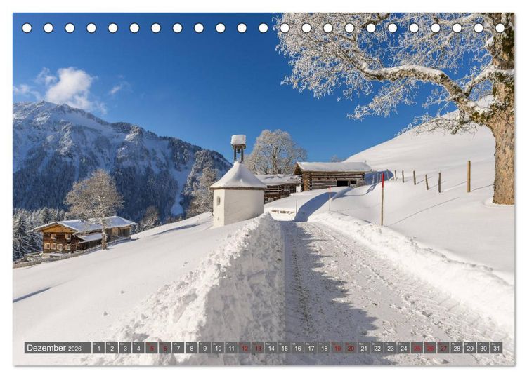 Produktbild: Sch&ouml;ne Wanderungen um Oberstdorf (Tischkalender 2026 DIN A5 quer), CALVENDO Monatskalender