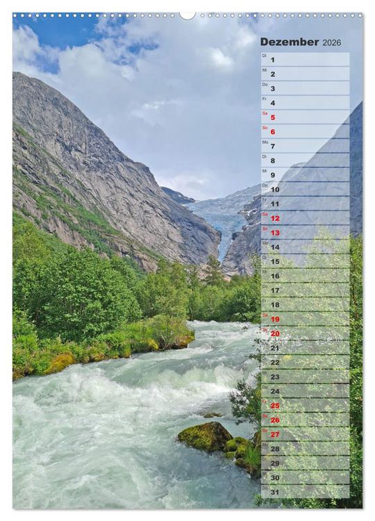 Produktbild: Skandinavien entdecken - Von Schweden nach Norwegen mit dem Wohnmobil (Wandkalender 2026 DIN A2 hoch), CALVENDO Monatskalender