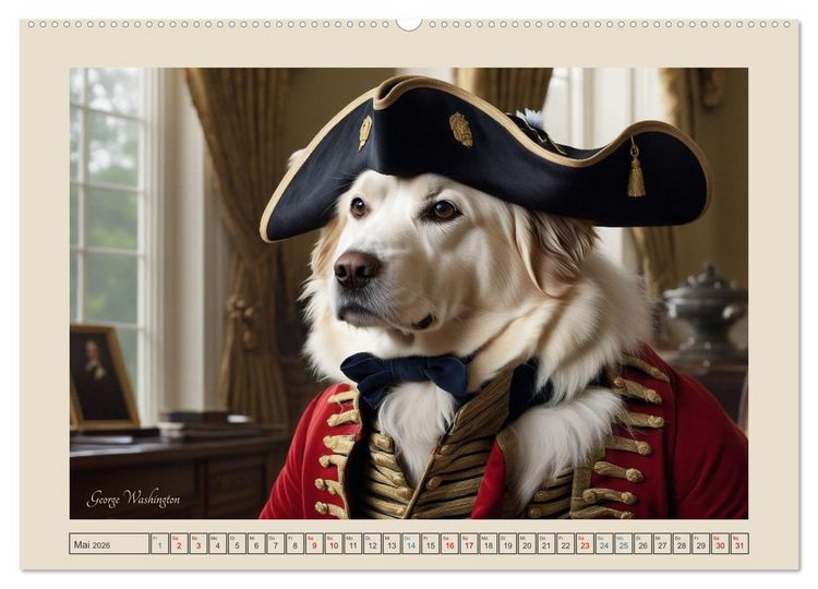 Produktbild: Historische Hundetage (hochwertiger Premium Wandkalender 2026 DIN A2 quer), Kunstdruck in Hochglanz
