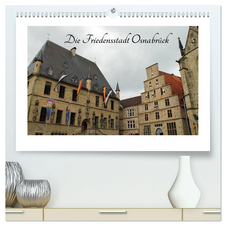 Produktbild: Die Friedensstadt Osnabr&uuml;ck (hochwertiger Premium Wandkalender 2026 DIN A2 quer), Kunstdruck in Hochglanz