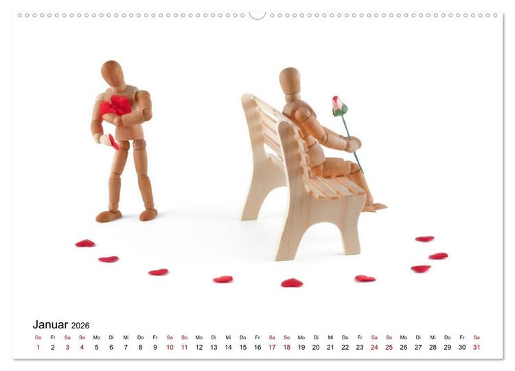 Produktbild: Und immer wieder mit Liebe (Wandkalender 2026 DIN A2 quer), CALVENDO Monatskalender