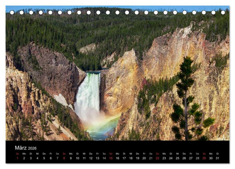 Produktbild: USA Landschaftskalender (Tischkalender 2026 DIN A5 quer), CALVENDO Monatskalender