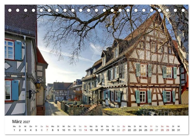 Produktbild: Romantisches Oberursel von Petrus Bodenstaff (Tischkalender 2027 DIN A5 quer), CALVENDO Monatskalender