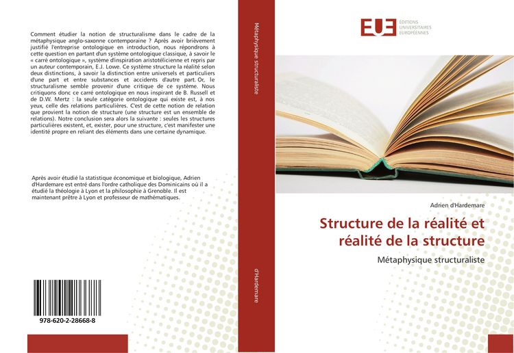 Produktbild: Structure de la r&eacute;alit&eacute; et r&eacute;alit&eacute; de la structure