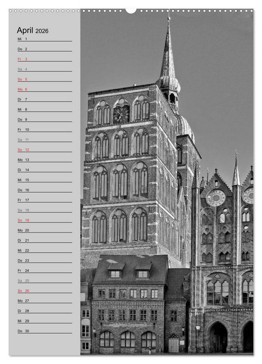 Produktbild: Stralsund. Ein Hauch l&auml;ngst vergangener Zeiten (hochwertiger Premium Wandkalender 2026 DIN A2 hoch), Kunstdruck in Hochglanz