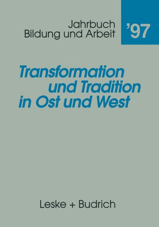 Produktbild: Transformation und Tradition in Ost und West