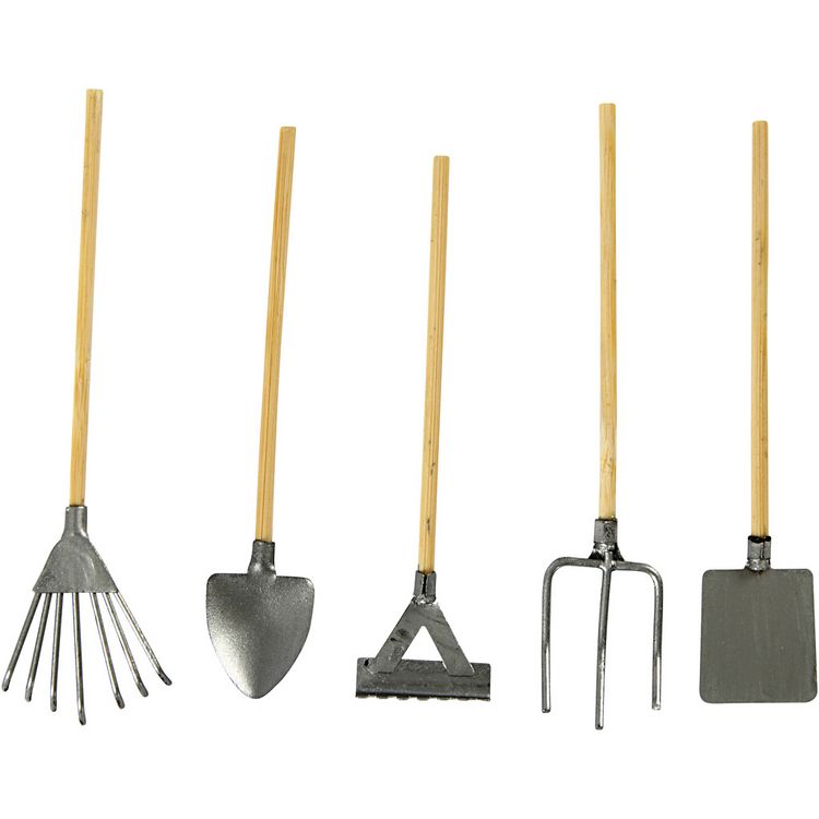 Produktbild: Creativ Company Miniatur-Gartenger&auml;te, L 11 cm, 5er Set