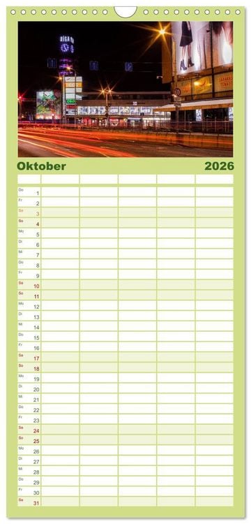 Produktbild: Familienplaner 2026 - Lettland - Streifz&uuml;ge durch das mittlere Baltikum mit 5 Spalten (Wandkalender, 21 x 45 cm) CALVENDO