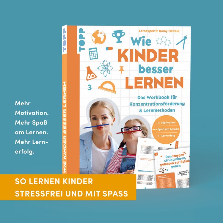 Produktbild: Wie Kinder besser lernen. Das Workbook f&uuml;r Konzentrationsf&ouml;rderung & Lernmethoden.