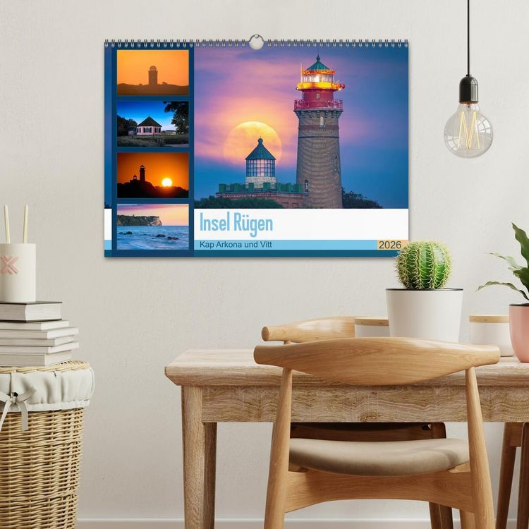 Produktbild: Insel R&uuml;gen - Kap Arkona und Vitt (Wandkalender 2026 DIN A3 quer), CALVENDO Monatskalender