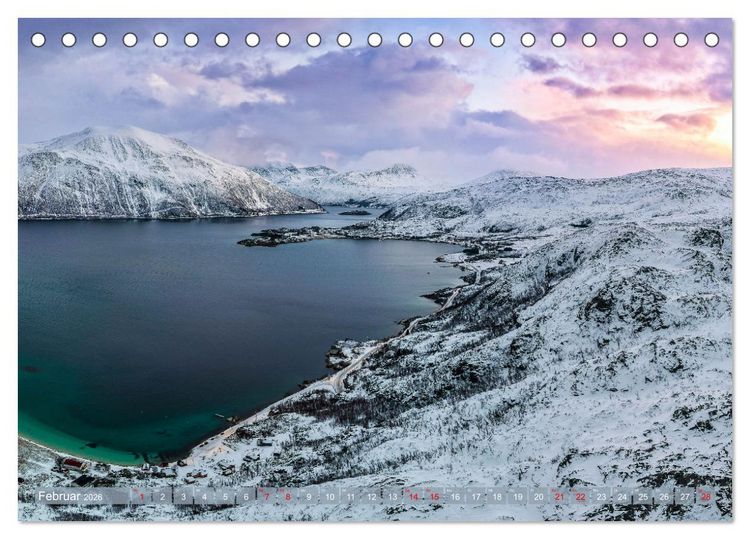 Produktbild: Troms&oslash; in der Polarnacht (Tischkalender 2026 DIN A5 quer), CALVENDO Monatskalender
