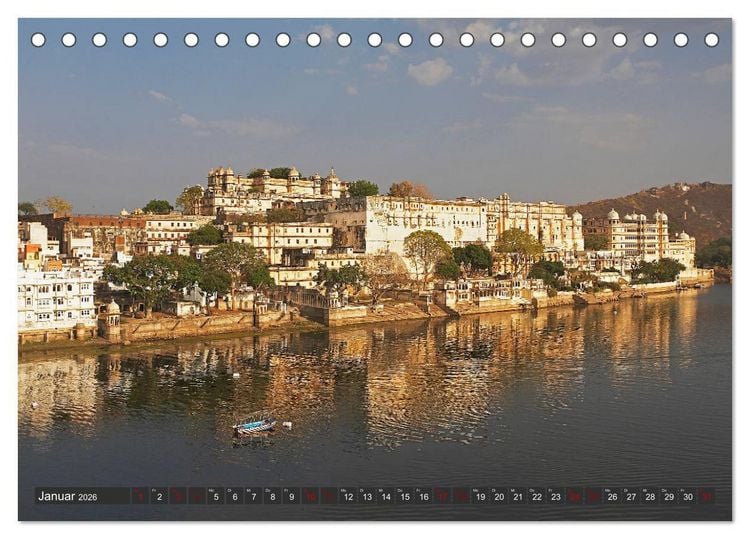 Produktbild: Indiens Tempel und Pal&auml;ste (Tischkalender 2026 DIN A5 quer), CALVENDO Monatskalender