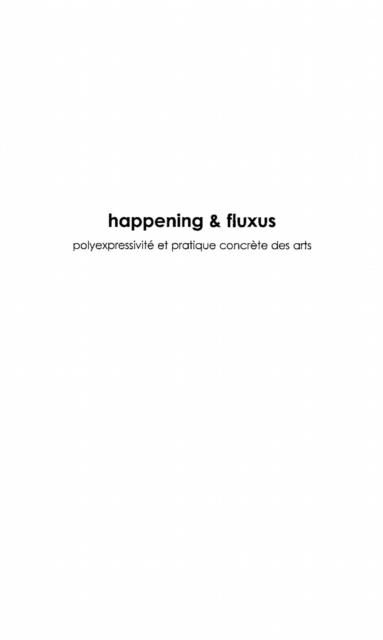 Produktbild: Happening and fluxus