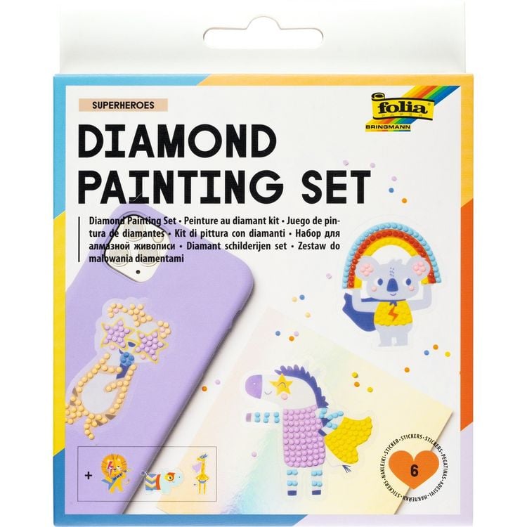 Produktbild: Diamond Painting Set SUPERHEROES