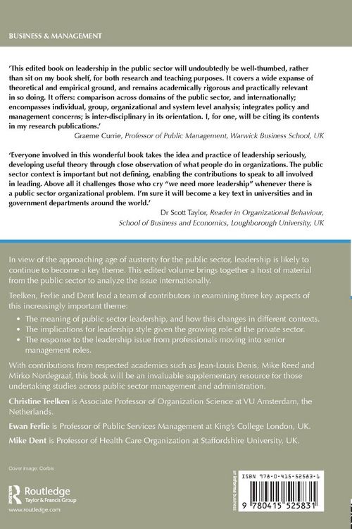 Produktbild: Leadership in the Public Sector
