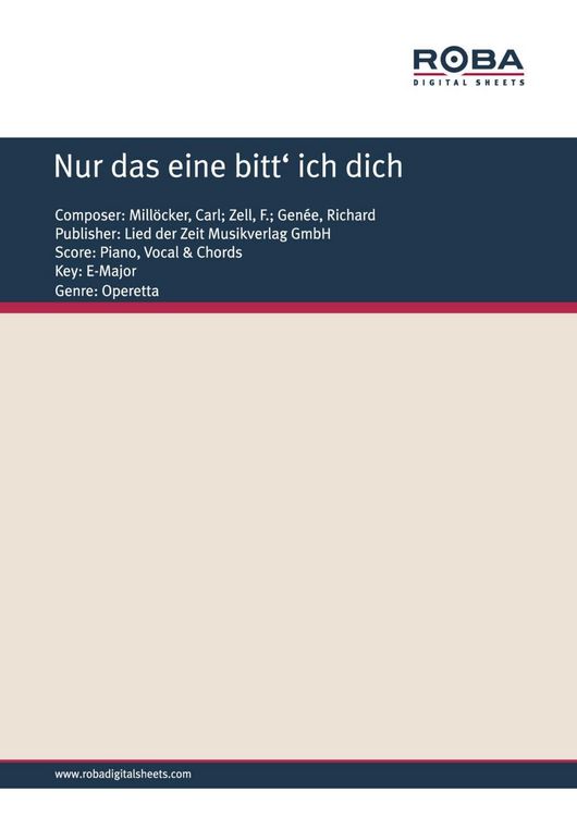 Produktbild: Nur das eine bitt' ich dich