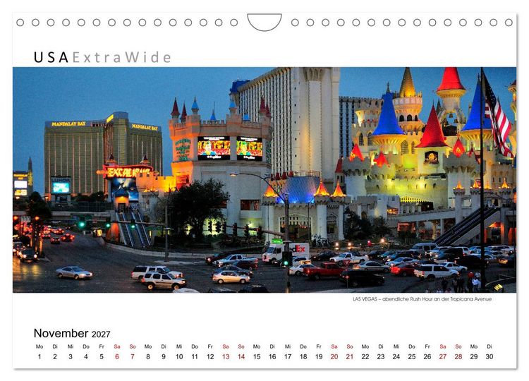 Produktbild: Impressionen aus LAS VEGAS (Wandkalender 2027 DIN A4 quer), CALVENDO Monatskalender