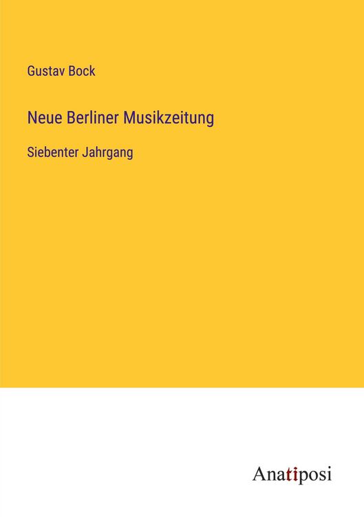 Produktbild: Neue Berliner Musikzeitung