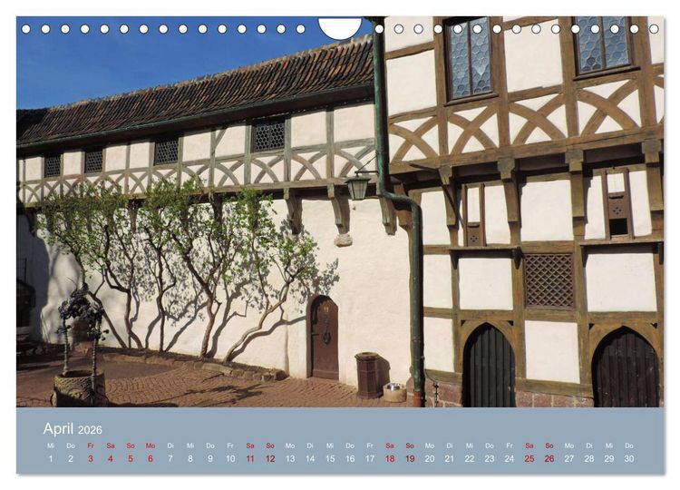Produktbild: Die Wartburg - Weltkulturerbe im Herzen Deutschlands (Wandkalender 2026 DIN A4 quer), CALVENDO Monatskalender