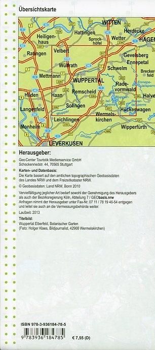 Produktbild: Wuppertal und Umgebung Blatt 11 Wanderkarte NRW