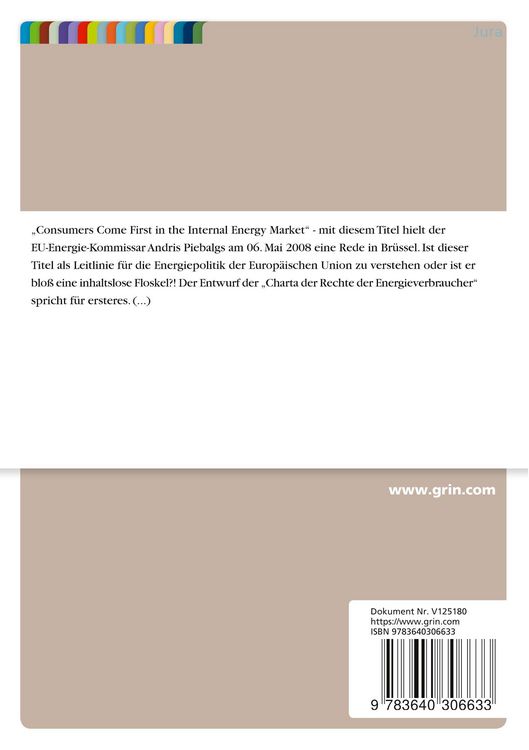 Produktbild: Wirkungen von "Soft law" am Beispiel der "Charta der Rechte der Energieverbraucher"