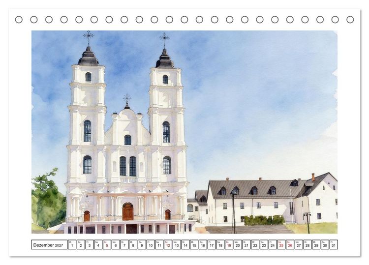 Produktbild: Reise durch Lettland (Tischkalender 2027 DIN A5 quer), CALVENDO Monatskalender