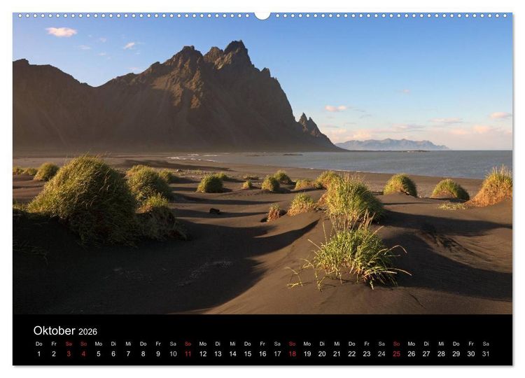 Produktbild: Island - Iceland (hochwertiger Premium Wandkalender 2026 DIN A2 quer), Kunstdruck in Hochglanz
