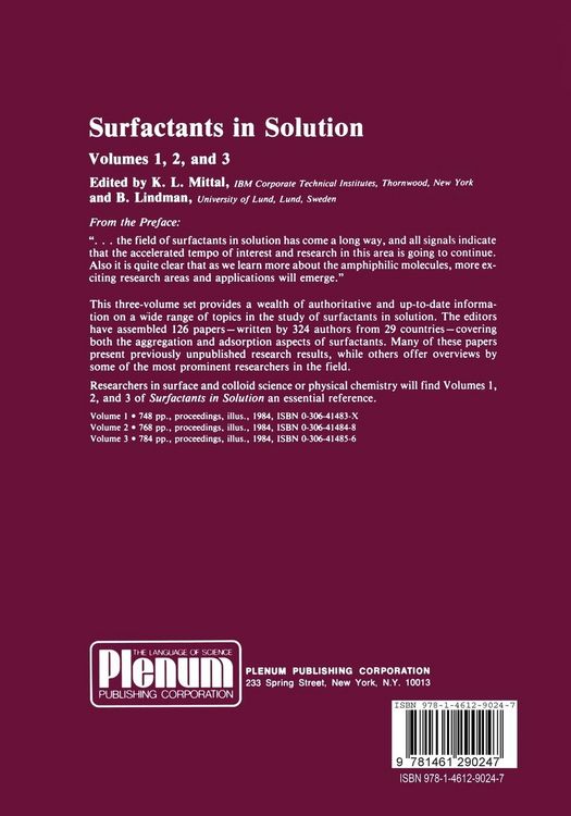 Produktbild: Surfactants in Solution