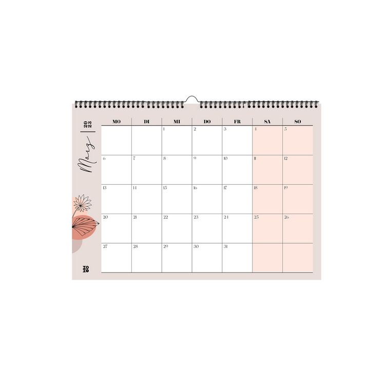 Produktbild: Kalender 2023, "leaves lineart"