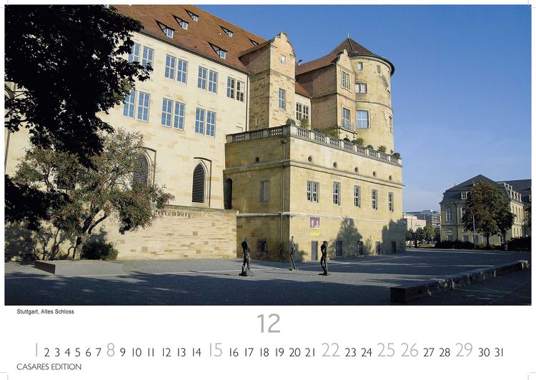 Produktbild: Schl&ouml;sser und G&auml;rten in Baden W&uuml;rttemberg 2024 L 35x50cm