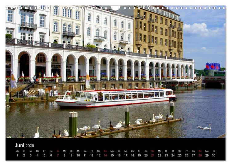 Produktbild: Hamburg (Wandkalender 2026 DIN A3 quer), CALVENDO Monatskalender