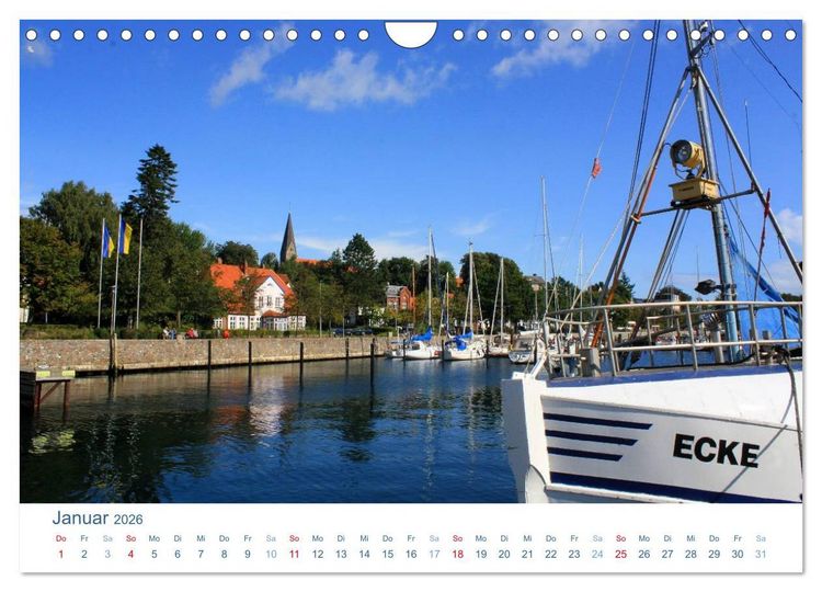 Produktbild: Eckernf&ouml;rde 2026. Impressionen rund um den Hafen (Wandkalender 2026 DIN A4 quer), CALVENDO Monatskalender