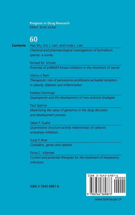 Produktbild: Progress in Drug Research