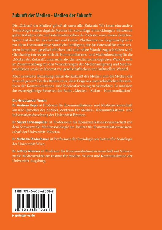 Produktbild: Zukunft der Medien - Medien der Zukunft