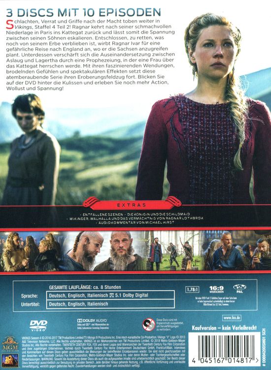 Vikings - Season 4.2 [3 DVDs]