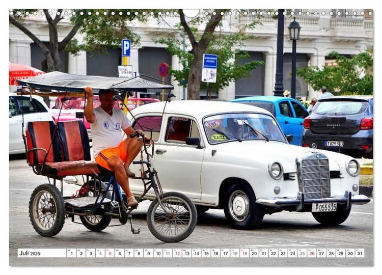 Produktbild: Mercedes-Benz Typ 180 - Ein deutscher Klassiker in Kuba (Wandkalender 2026 DIN A3 quer), CALVENDO Monatskalender