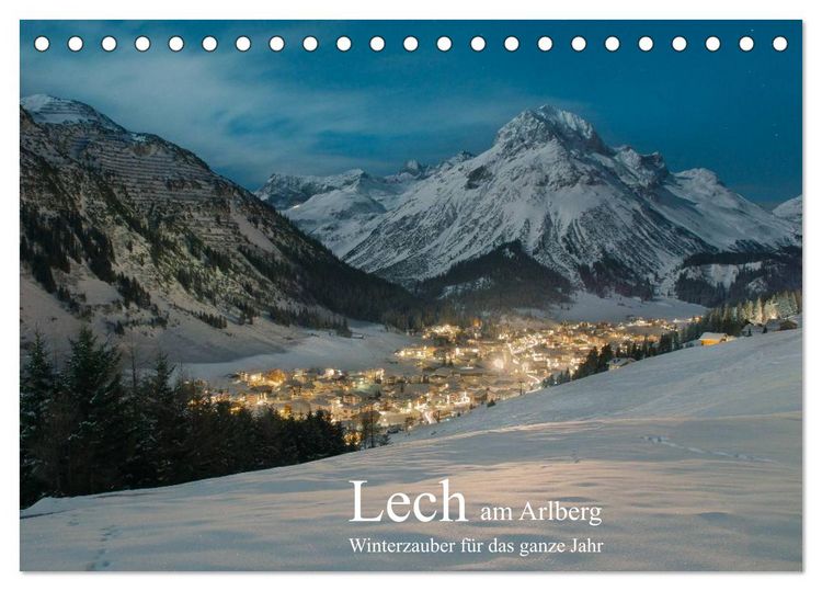 Produktbild: Lech am Arlberg - Winterzauber f&uuml;r das ganze Jahr (Tischkalender 2026 DIN A5 quer), CALVENDO Monatskalender