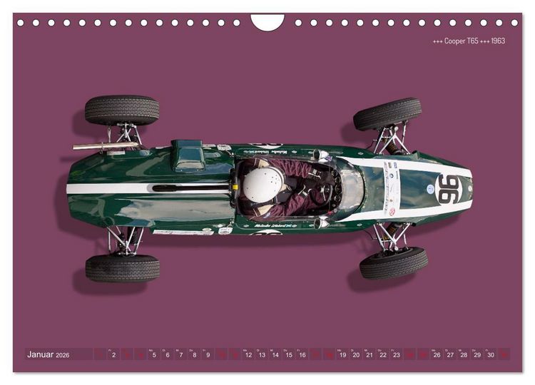 Produktbild: Legenden des Rennsports - Formel Junior 1955-1965 (Wandkalender 2026 DIN A4 quer), CALVENDO Monatskalender