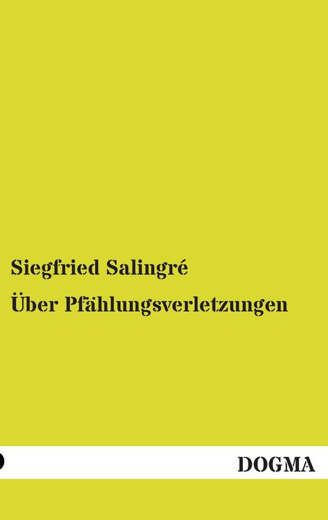 Produktbild: &Uuml;ber Pf&auml;hlungsverletzungen