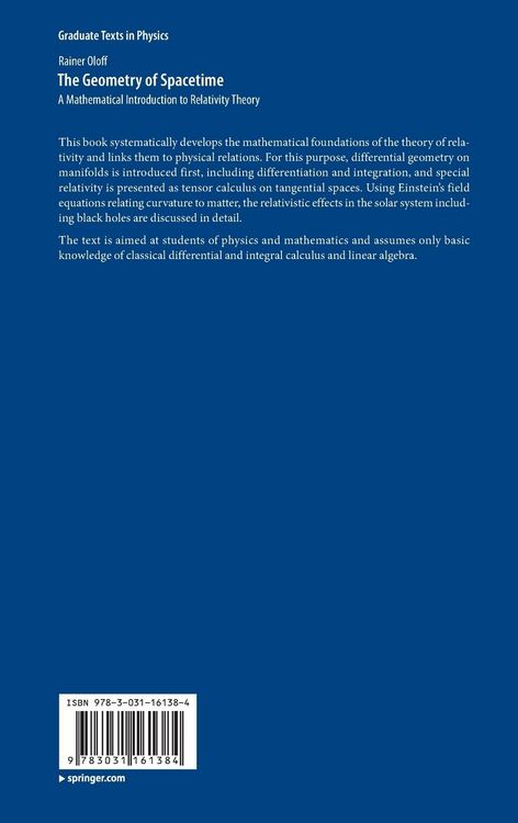 Produktbild: The Geometry of Spacetime