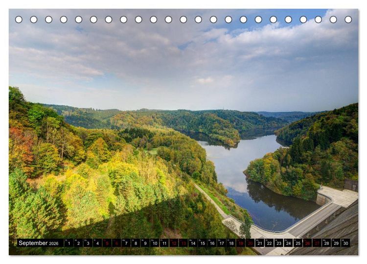 Produktbild: Fl&uuml;sse und Seen im Harz (Tischkalender 2026 DIN A5 quer), CALVENDO Monatskalender