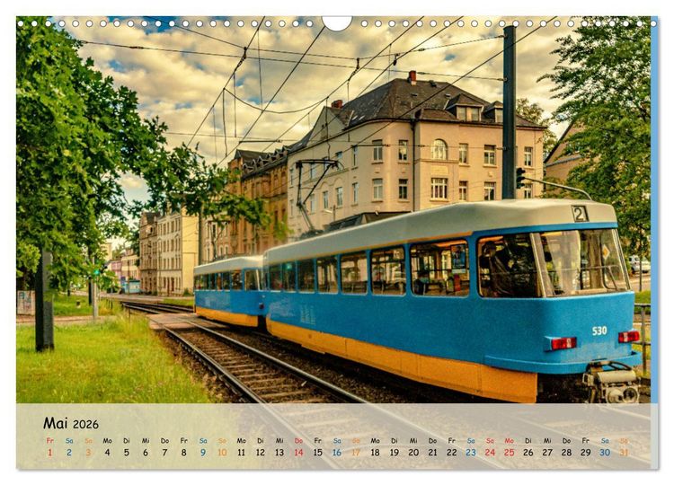 Produktbild: Nahverkehr in Chemnitz (Wandkalender 2026 DIN A3 quer), CALVENDO Monatskalender