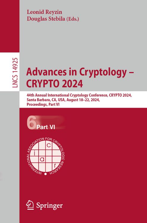Produktbild: Advances in Cryptology &ndash; CRYPTO 2024