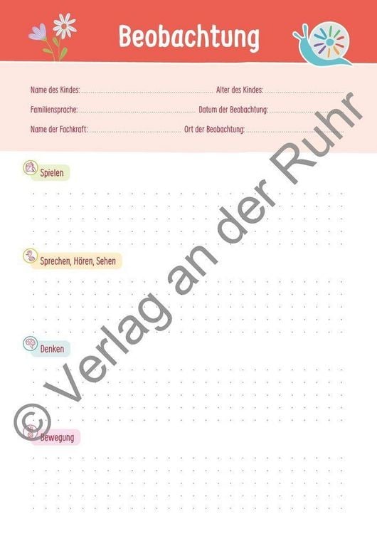 Produktbild: Der Beobachtungsblock f&uuml;r Kita-Kinder von 3&ndash;6 Jahren