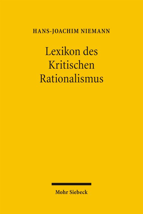 Produktbild: Lexikon des Kritischen Rationalismus