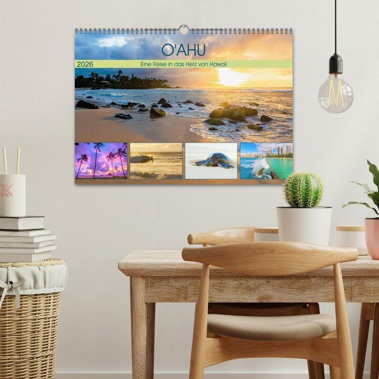 Produktbild: O'ahu - Eine Reise in das Herz von Hawaii (Wandkalender 2026 DIN A3 quer), CALVENDO Monatskalender