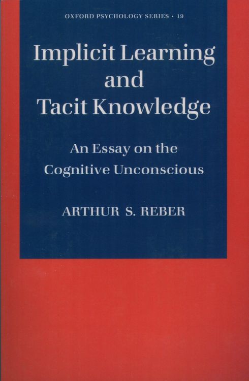 Produktbild: Implicit Learning and Tacit Knowledge